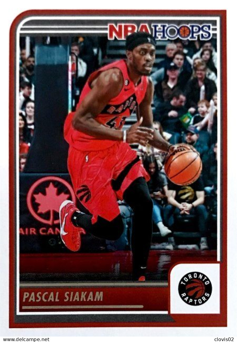 185 Pascal Siakam - Toronto Raptors - Carte Panini 2023-2024 NBA Hoops Base Cards - Andere & Zonder Classificatie