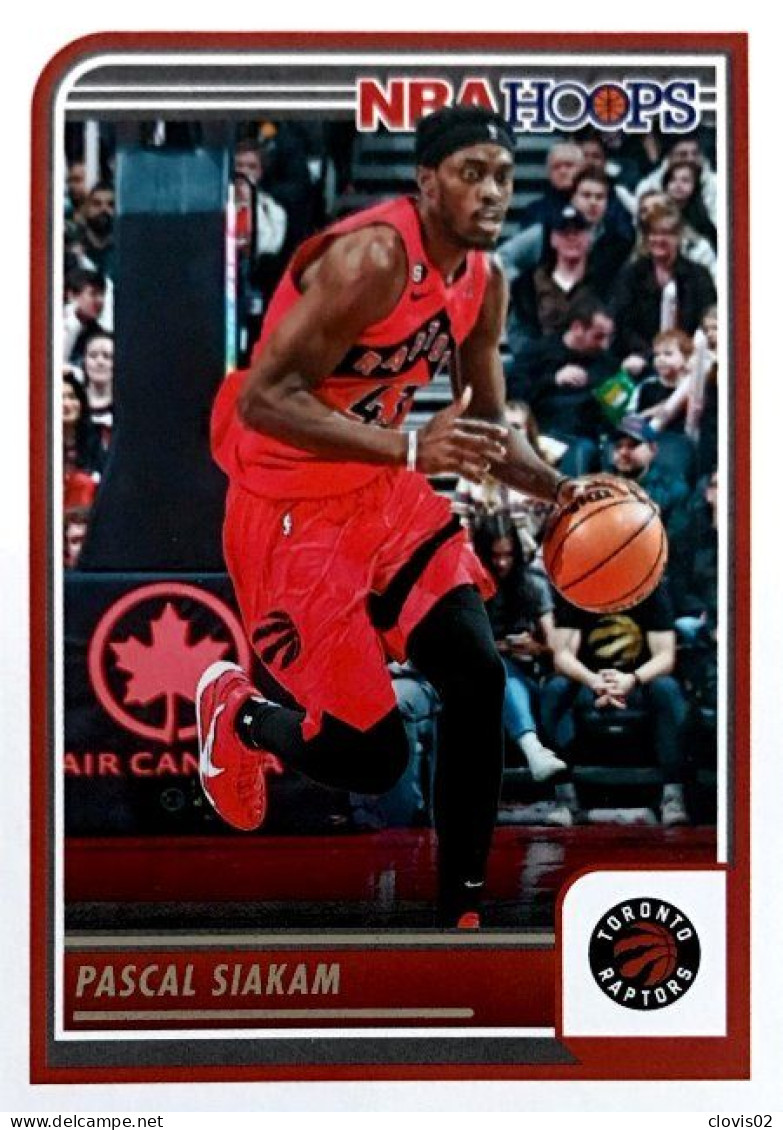 185 Pascal Siakam - Toronto Raptors - Carte Panini 2023-2024 NBA Hoops Base Cards - Sonstige & Ohne Zuordnung