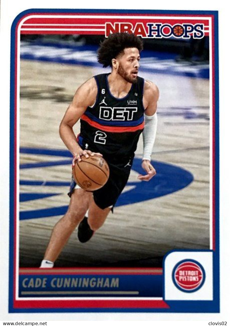 188 Cade Cunningham - Detroit Pistons - Carte Panini 2023-2024 NBA Hoops Base Cards - Autres & Non Classés