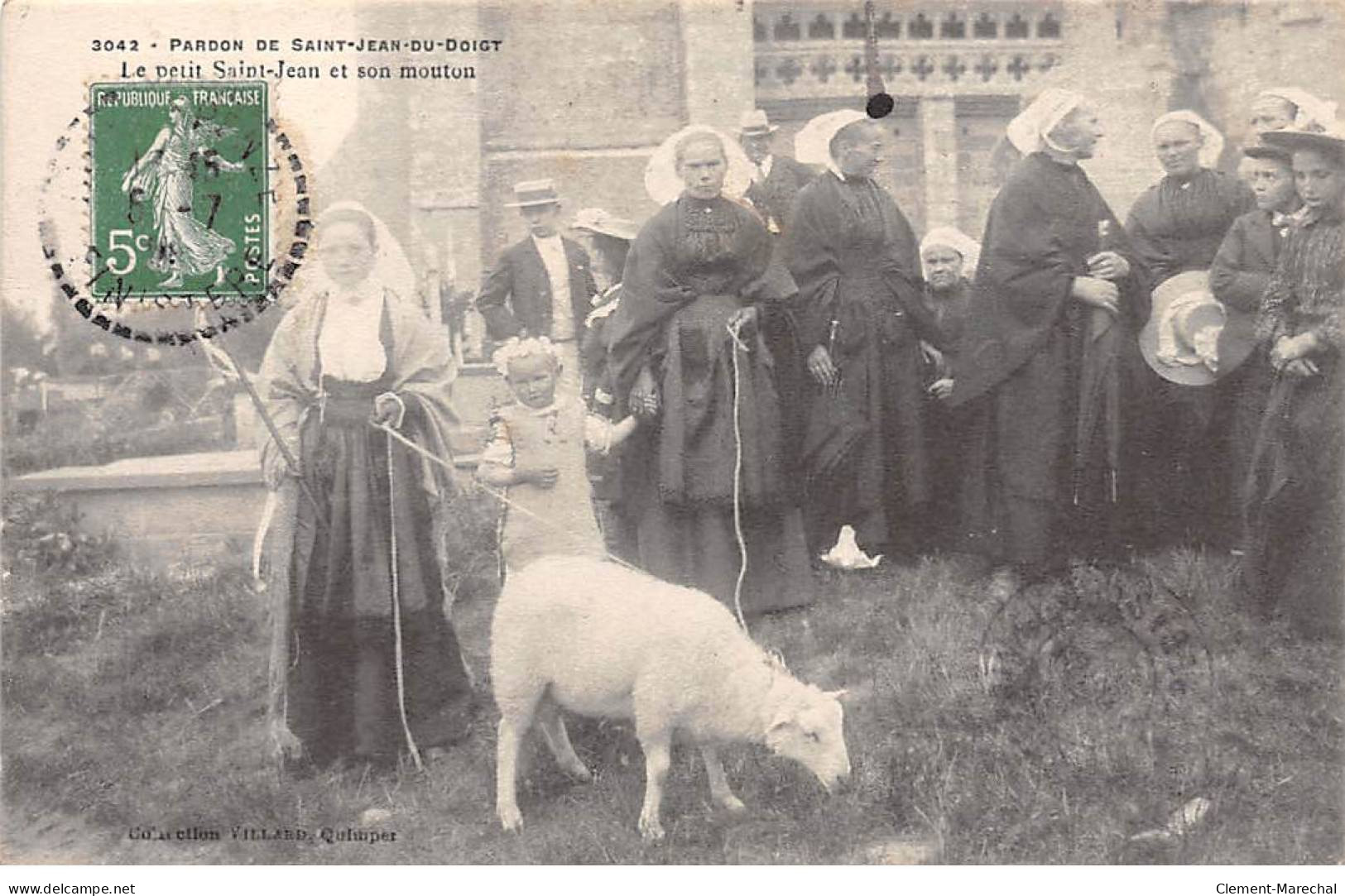 Pardon De SAINT JEAN DU DOIGT - Le Petit Saint Jean Et Son Mouton - Très Bon état - Saint-Jean-du-Doigt