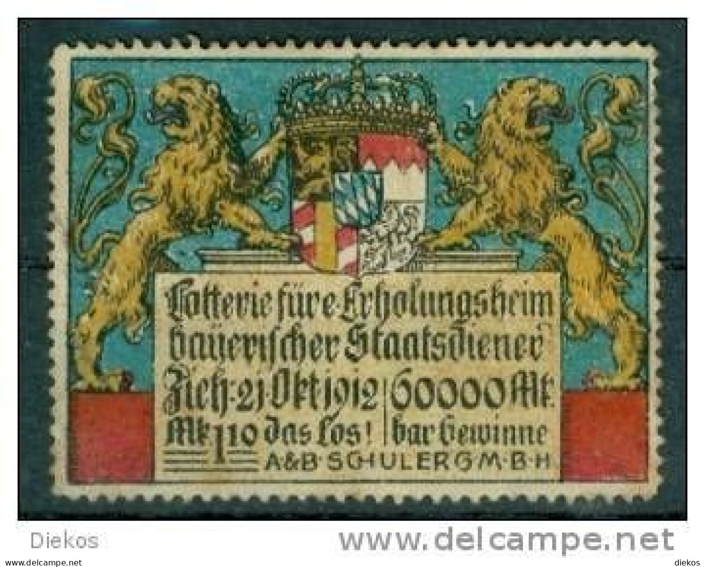 Werbemarke Cinderella Poster Stamp Lotterie Bayern #565 - Erinnophilie