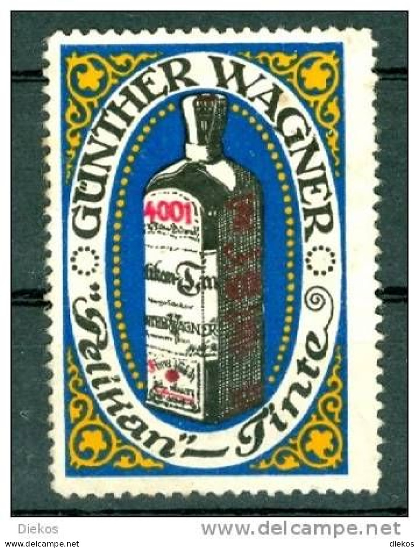 Werbemarke Cinderella Poster Stamp Günther Wagner Pelikan Tinte #571 - Erinnophilie