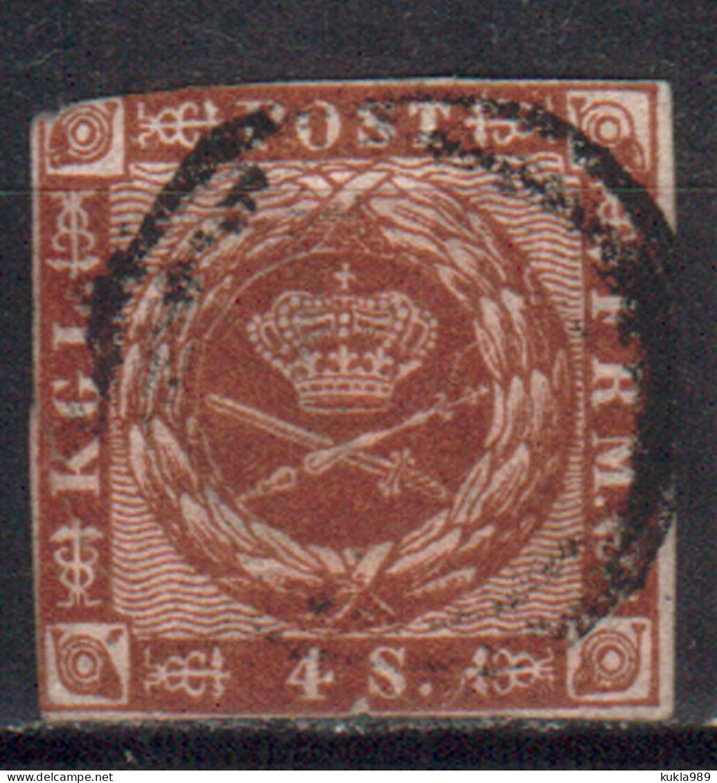 DENMARK STAMPS, 1854. Sc.#7, USED - Used Stamps