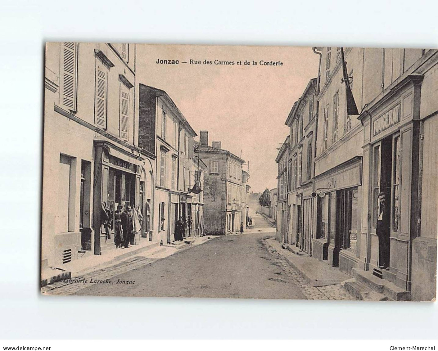 JONZAC : Rue Des Carmes Et De La Corderie - état - Jonzac