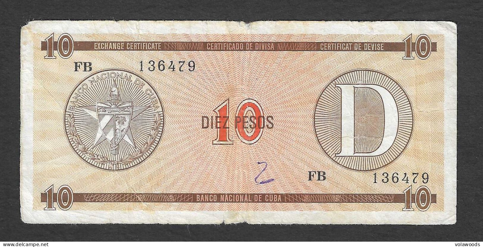 Cuba - Certificato Di Cambio Circolato Da 100 Pesos P-FX35b - 1991 - Cuba