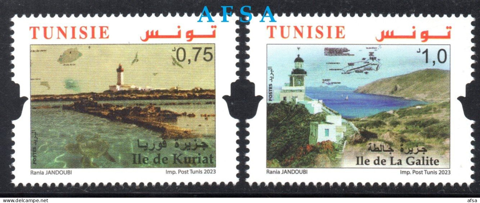 2023-Tunisian Islands: Kuriat, Galite  (full Set) MNH** // Les Iles De Tunisie-(Kuriat, La Galite)série Complète-Neufs** - Tunisia