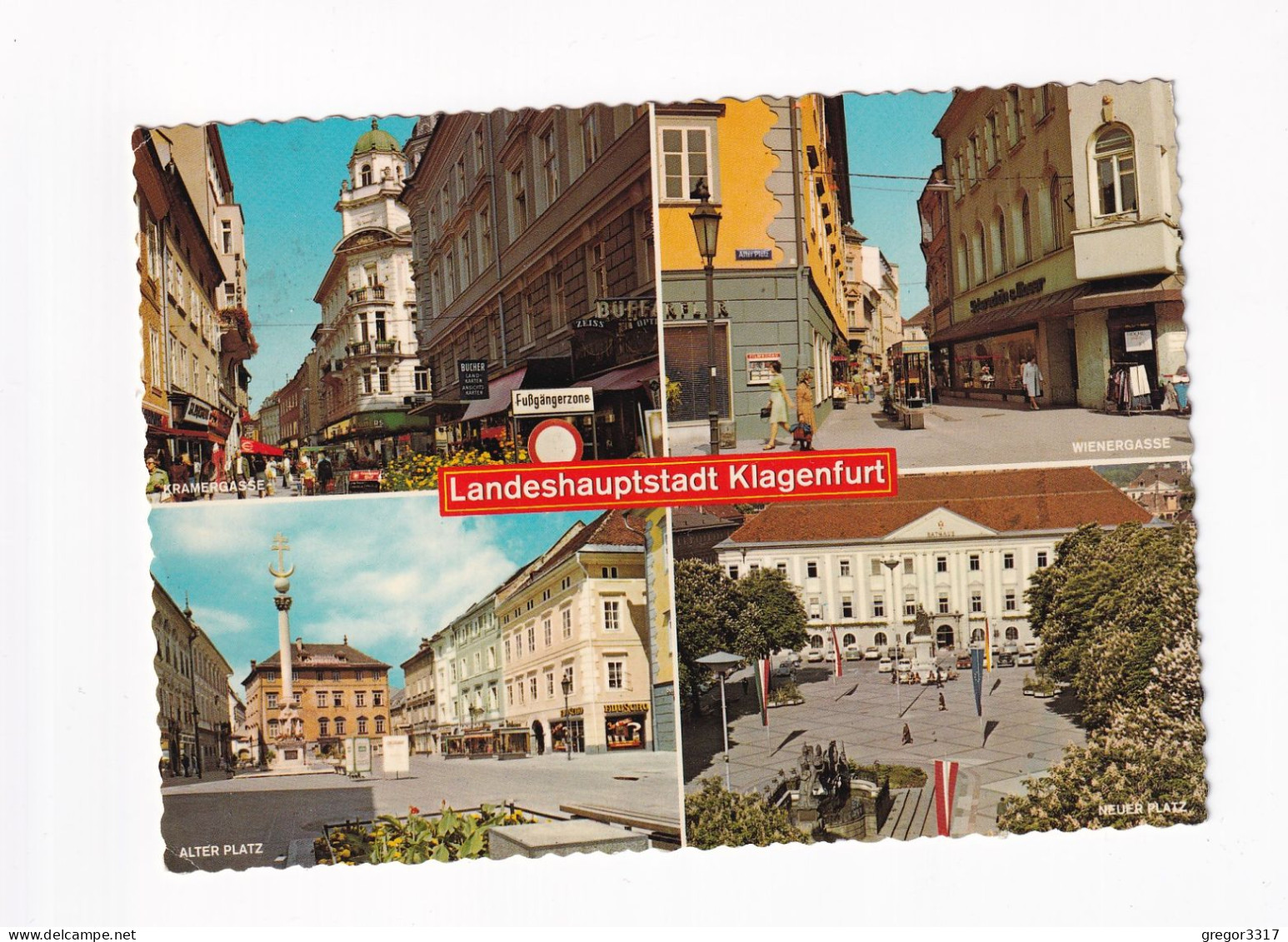 E5947) Landeshauptstadt KLAGENFURT  - Wienergasse Kramergasse Alter Platz U. Neuer Platz - AUTOS U. GESCHÄFTE - Klagenfurt