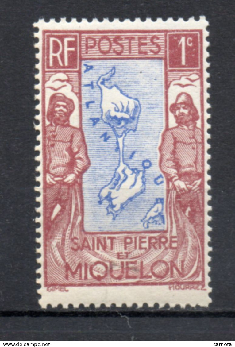 SAINT PIERRE ET MIQUELON N° 136  NEUF SANS CHARNIERE COTE  0.50€  CARTE - Nuevos