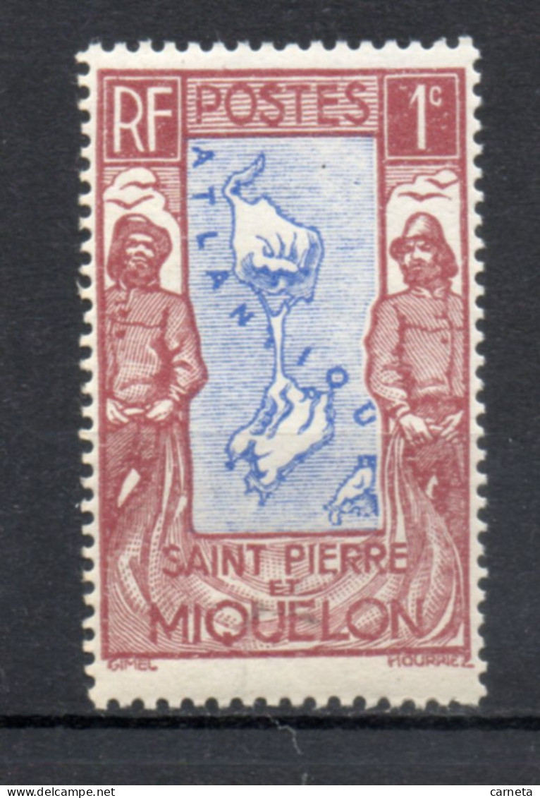 SAINT PIERRE ET MIQUELON N° 136  NEUF SANS CHARNIERE COTE  0.50€  CARTE - Unused Stamps