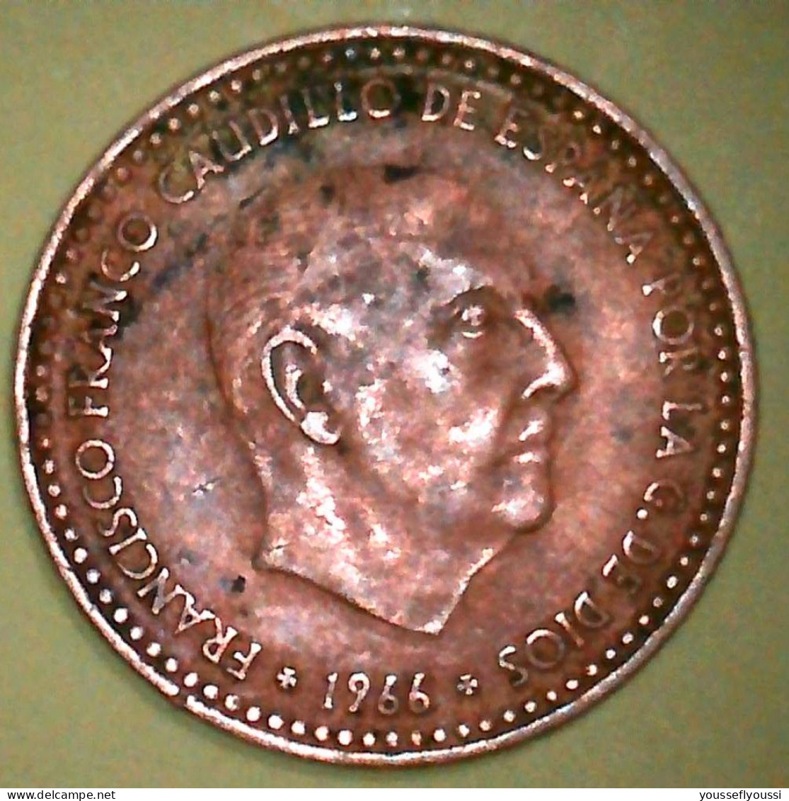 Monedas De Una Peseta De Franco 1966 Con Estrella 19*75 -  Colecciones