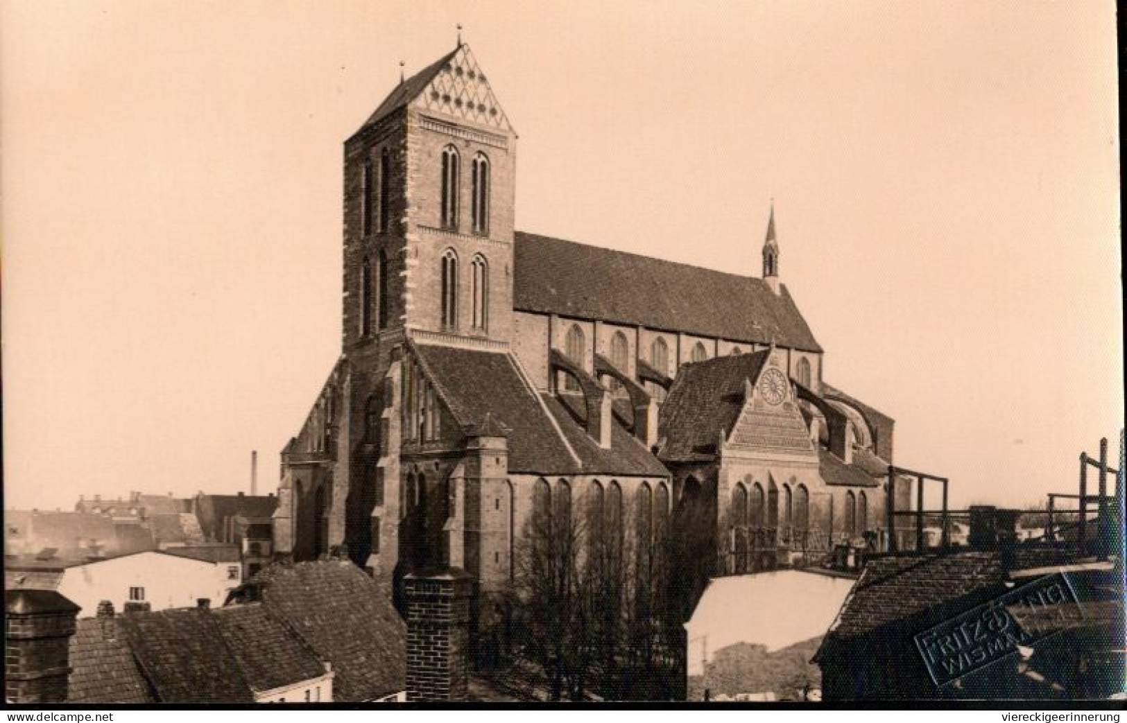 ! Alte Foto Ansichtskarte, Wismar, Nikolaikirche, Photo Fritz Seng, 1932 - Wismar