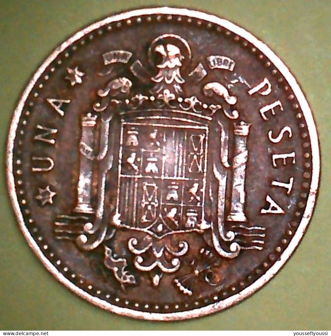 Monedas De Una Peseta De Franco 1966 Con Estrella 19*71 -  Colecciones
