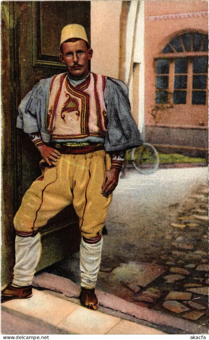 PC ALBANIA COSTUMI ALBANESI FOLKLORE (a53220) - Albanien