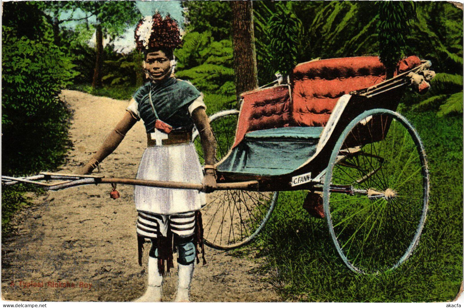 PC SOUTH AFRICA RICKSHAW BOY ETHNIC TYPES (a53109) - South Africa