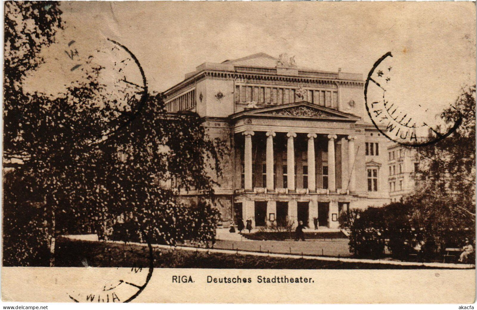 PC LATVIA RIGA DEUTSCHES STADTTHEATER (a53072) - Letonia