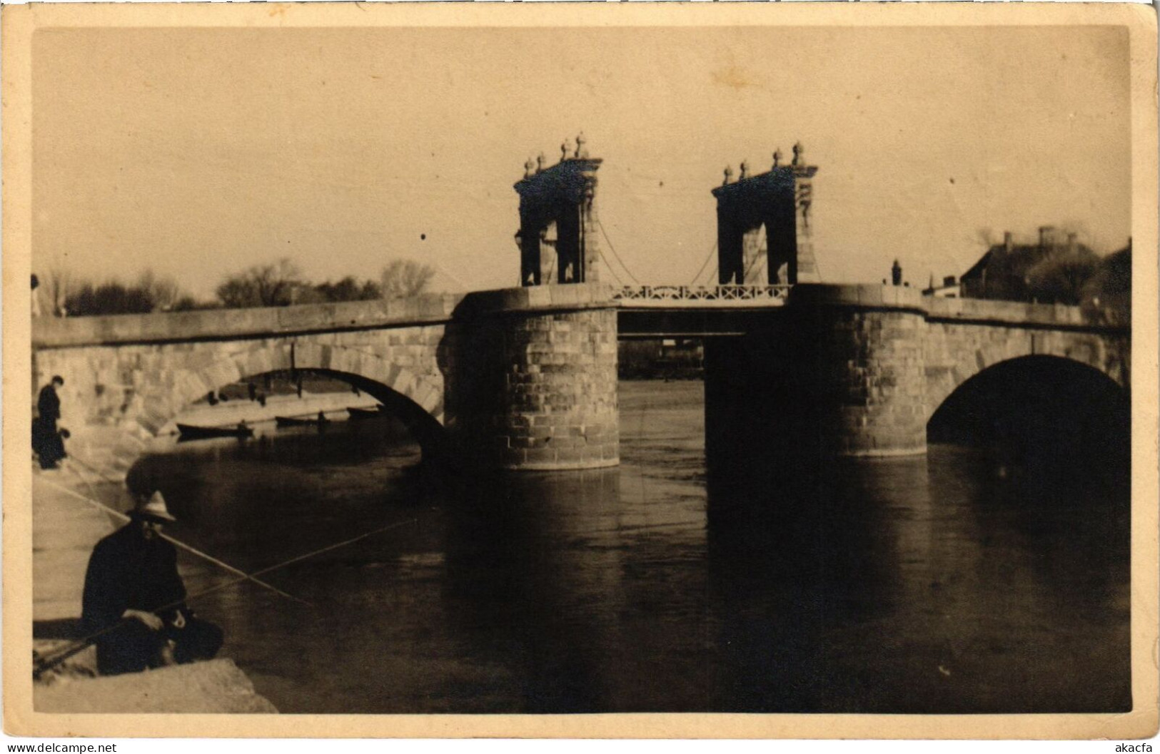 PC ESTONIA DORPAT TARTU KIVISILD STEINBRÜCKE REAL PHOTO POSTCARD (a53045) - Estland