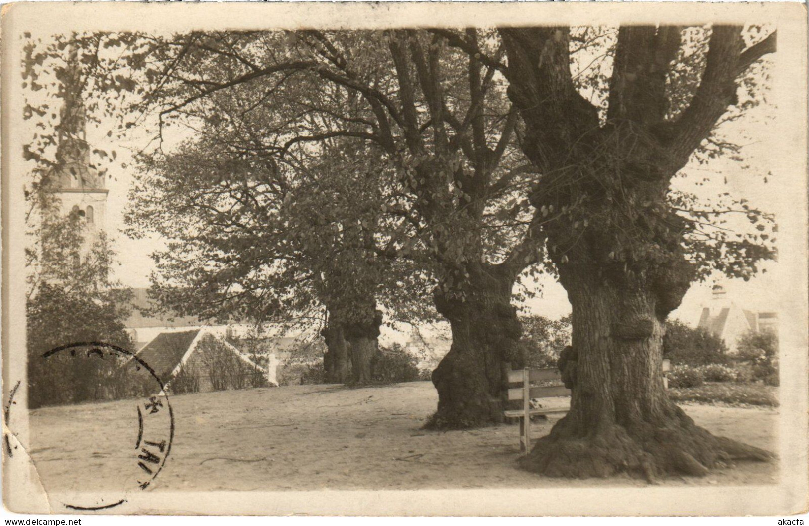 PC ESTONIA TALLINN CHURCH REAL PHOTO POSTCARD (a53034) - Estland