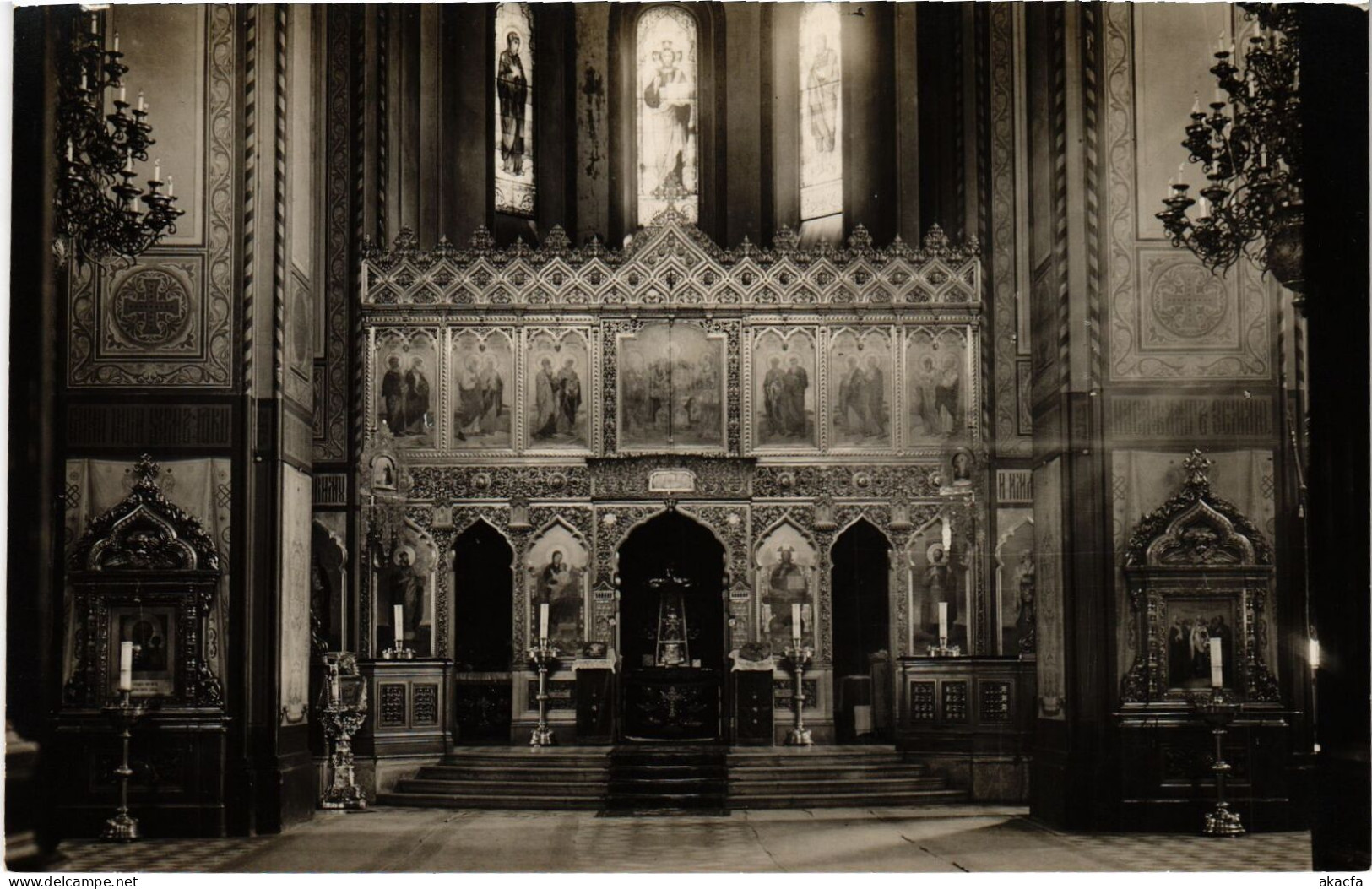 PC ESTONIA TALLINN ALEXANDER NEVSKY CATHEDRAL REAL PHOTO POSTCARD (a53027) - Estland