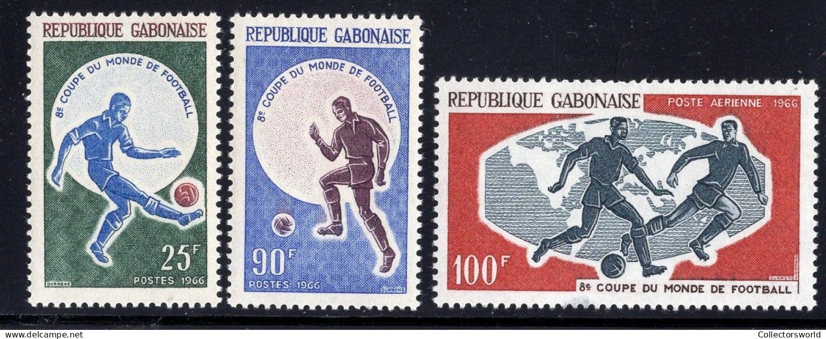 Gabon Serie 3v 1966 World Cup Football Soccer MNH - Gabun (1960-...)