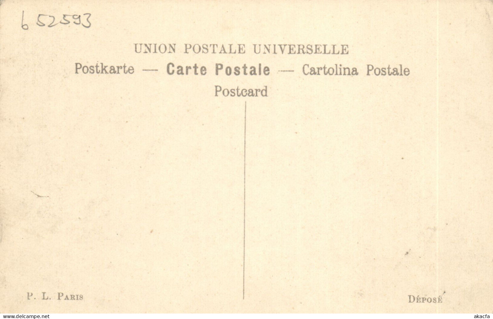 PC ARTIST SIGNED, LION, CHAMBRE DES DÉPUTÉS, Vintage Postcard (b52593) - Lion