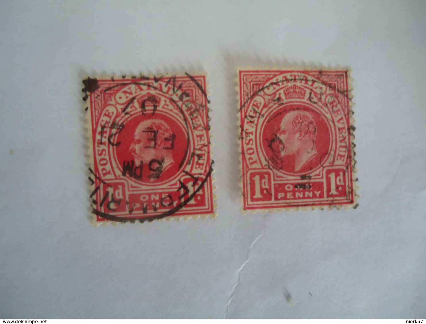 NATAL   USED STAMPS 2  KINGS  WITH POSTMARK 1902 - Natal (1857-1909)