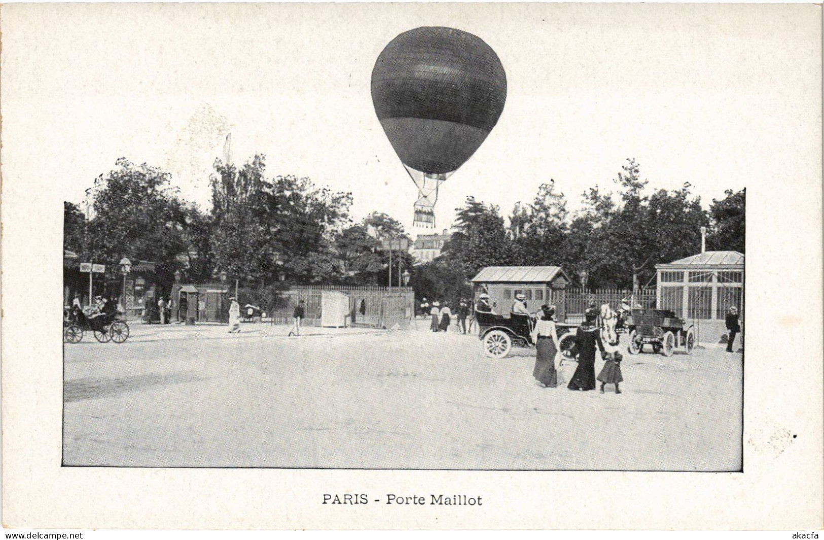 PC AVIATION BALLOON PORTE MAILLOT PARIS (a54246) - Fesselballons