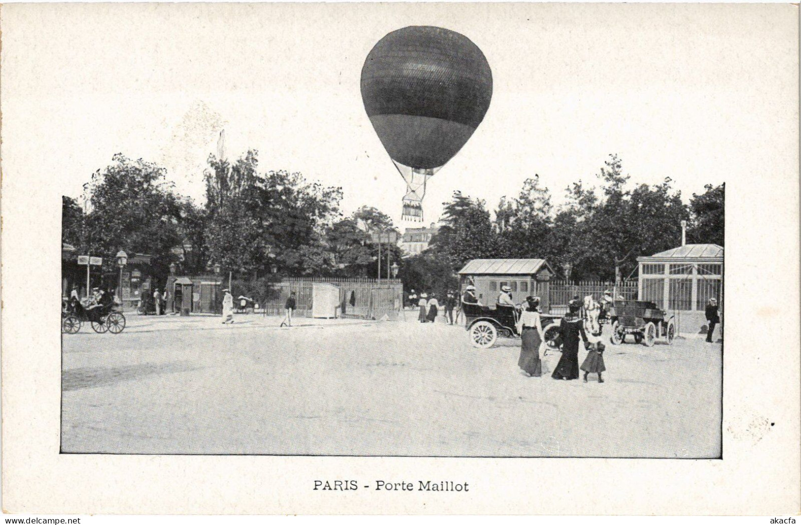 PC AVIATION BALLOON PORTE MAILLOT PARIS (a54246) - Montgolfières