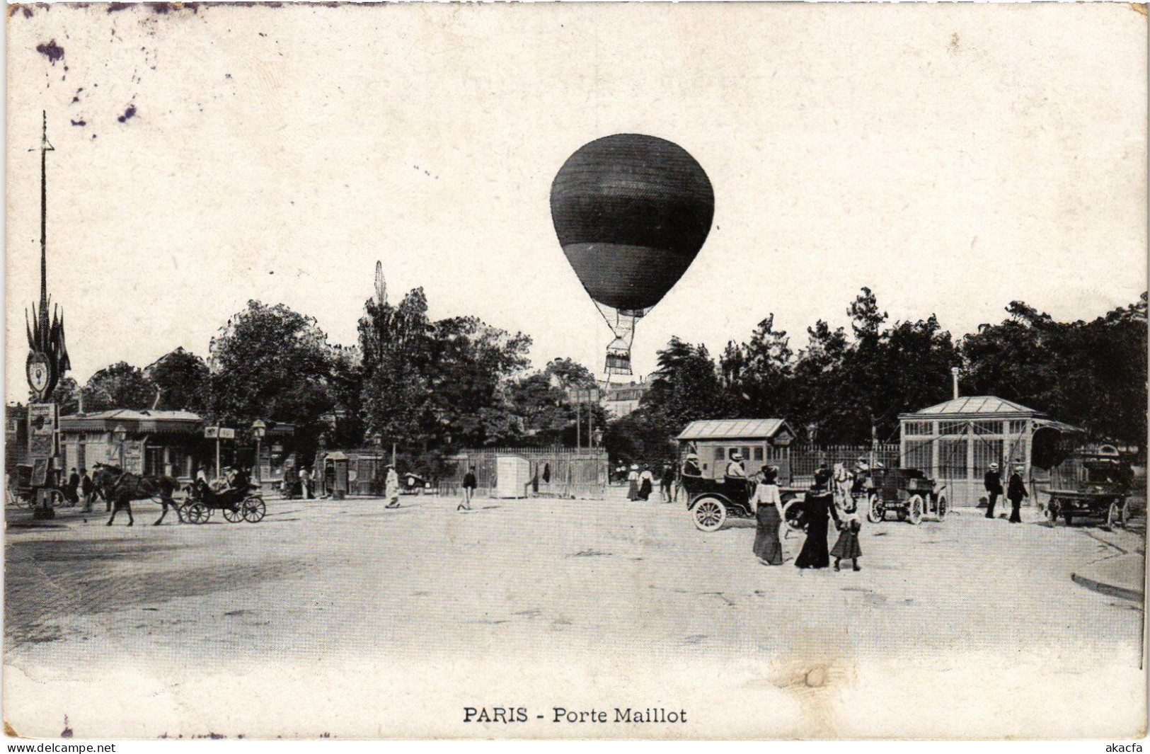 PC AVIATION BALLOON PORTE MAILLOT PARIS (a54208) - Mongolfiere