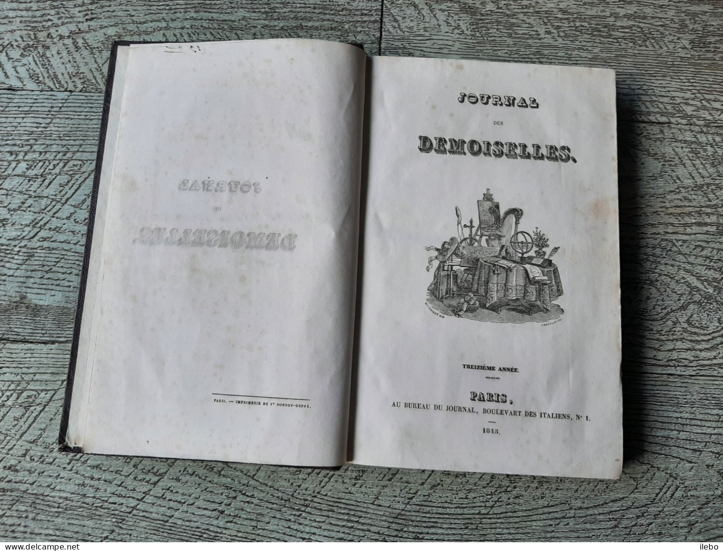 Journal Des Demoiselles 1845 Gravures De Mode Romans Mahomet Madère Fées - Mode