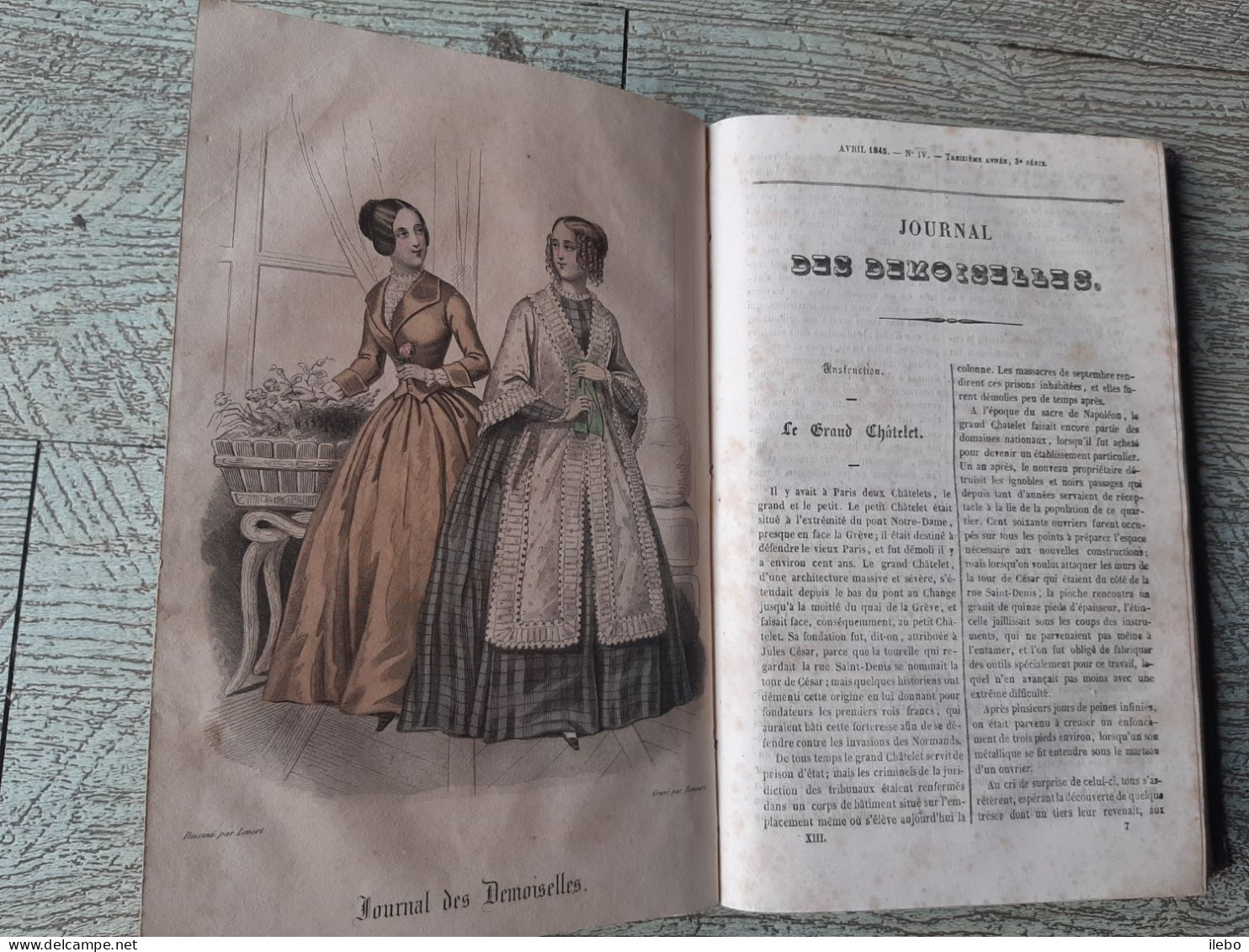 Journal Des Demoiselles 1845 Gravures De Mode Romans Mahomet Madère Fées - Mode