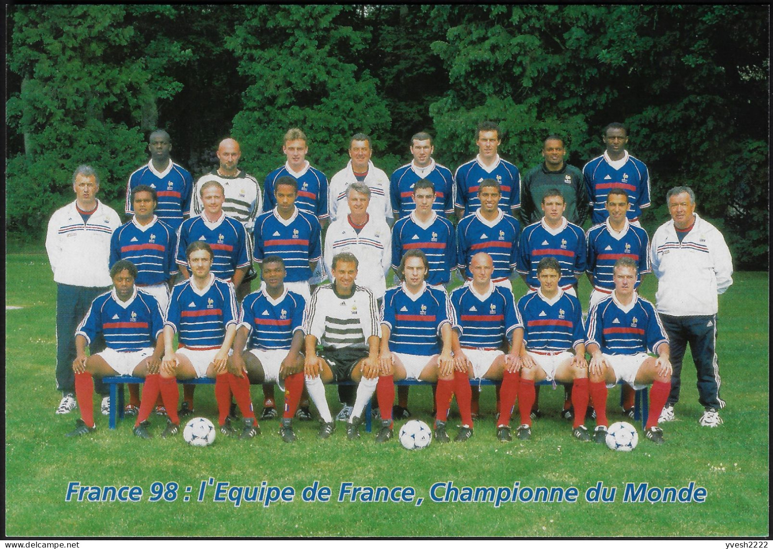 France 1998. Entier Postal, Carte Tarif Pour L'étranger. Coupe Du Monde De Football. Équipe De France - 1998 – Frankreich