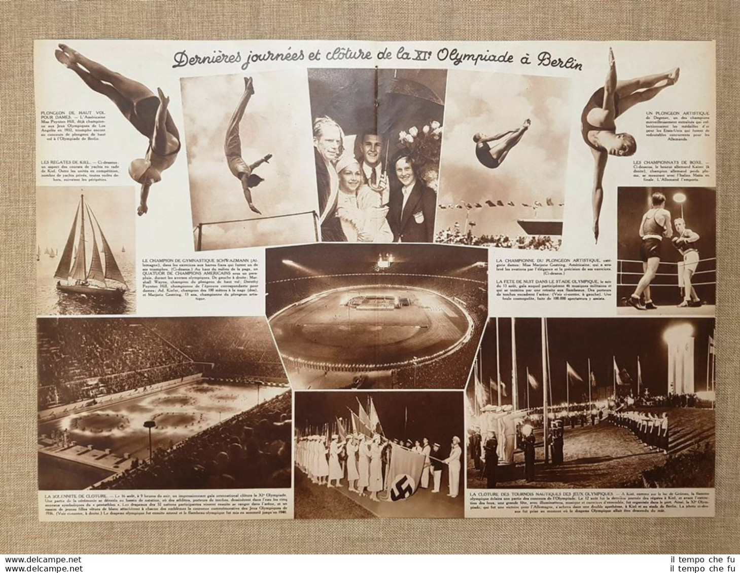 Gli Ultimi Giorni E Chiusura Della XI Olimpiade Di Berlino Nel 1936 Germania - Other & Unclassified
