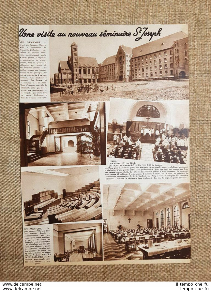 Piccolo Seminario Saint-Joseph O Petit Séminaire Saint-Joseph Nel 1936 Belgio - Otros & Sin Clasificación