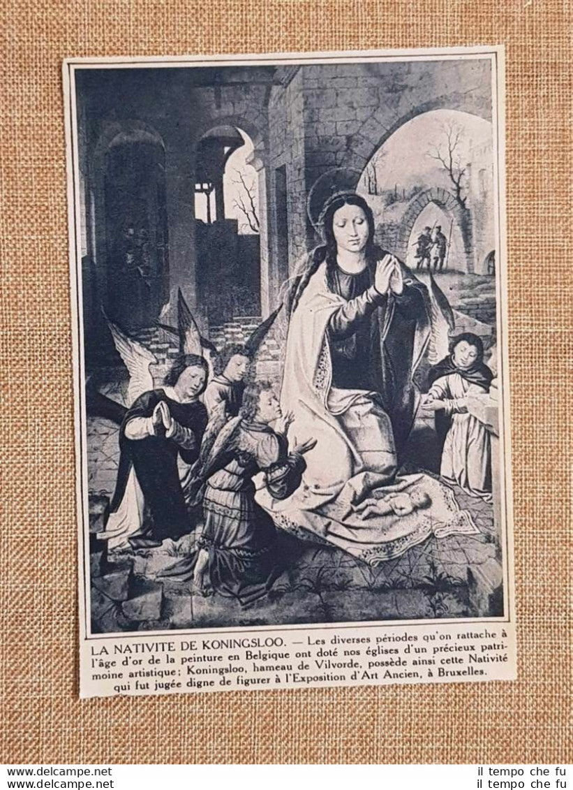 La Natività Koningsloo Stampa Del 1936 - Otros & Sin Clasificación