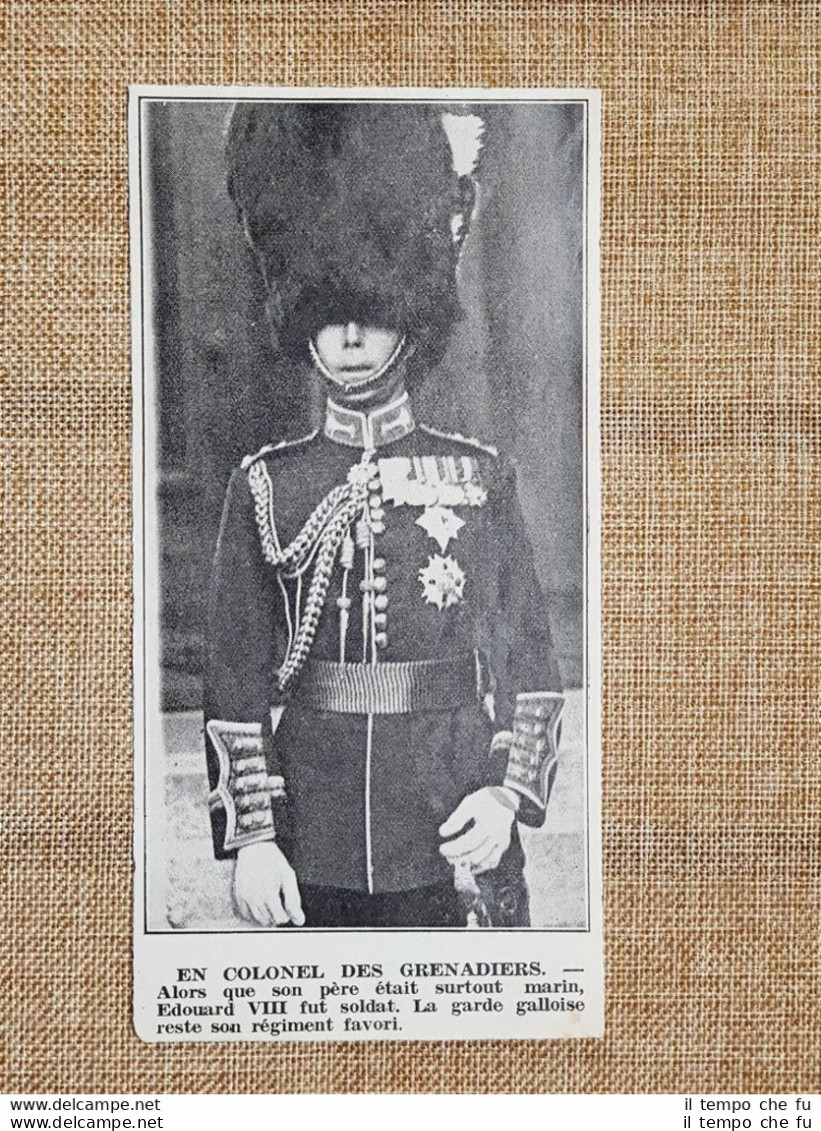 Edoardo VIII Del Regno Unito (2) Richmond Upon Thames, 1894 – Parigi, 1972 - Otros & Sin Clasificación