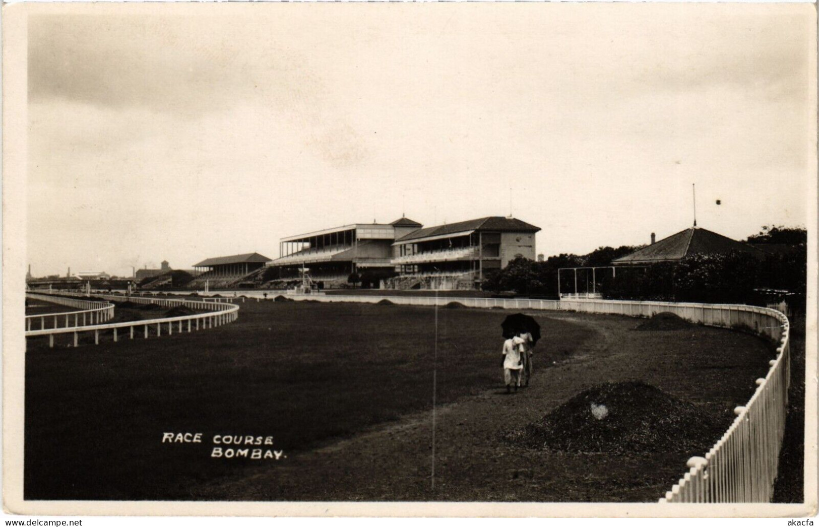 PC INDIA BOMBAY RACE COURSE, Vintage Photo Postcard (b52794) - Inde