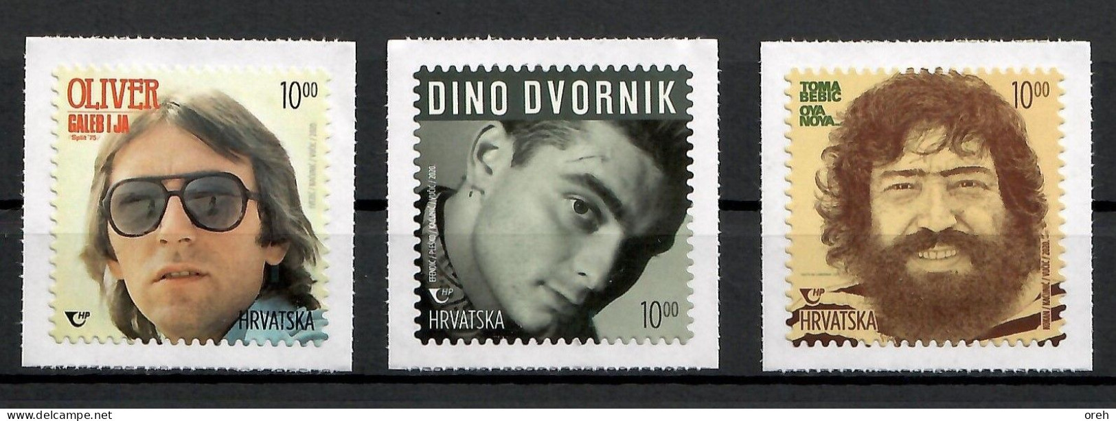 CROATIA 2020,MUSIC,SINGER,OLIVER DRAGOJEVIC,DVORNIK,BEBIC,RECORD,MNH - Croazia