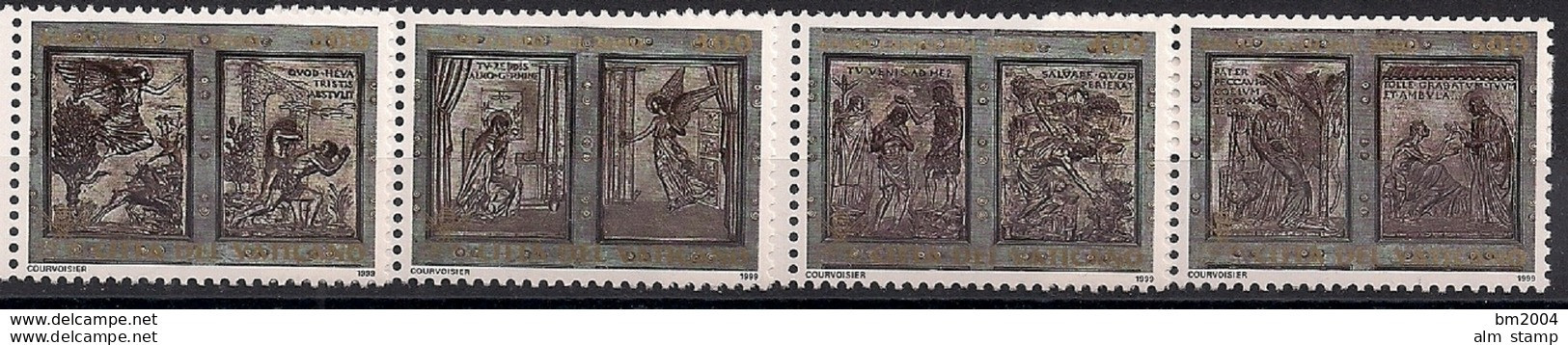 1999  Vatikan Mi. 1303-10 **MNH Heiliges Jahr 2000 : Öffnung Der Heiligen Pforte In St. Peter. - Neufs