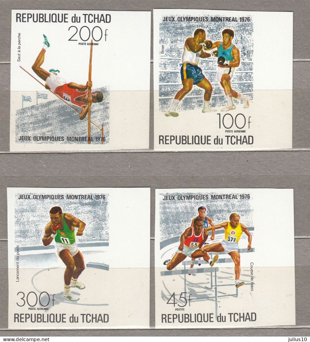 TCHAD Imperforated 1976 Olympic Games Montreal Mi 742-745 MNH (**) #Sp162 - Summer 1976: Montreal