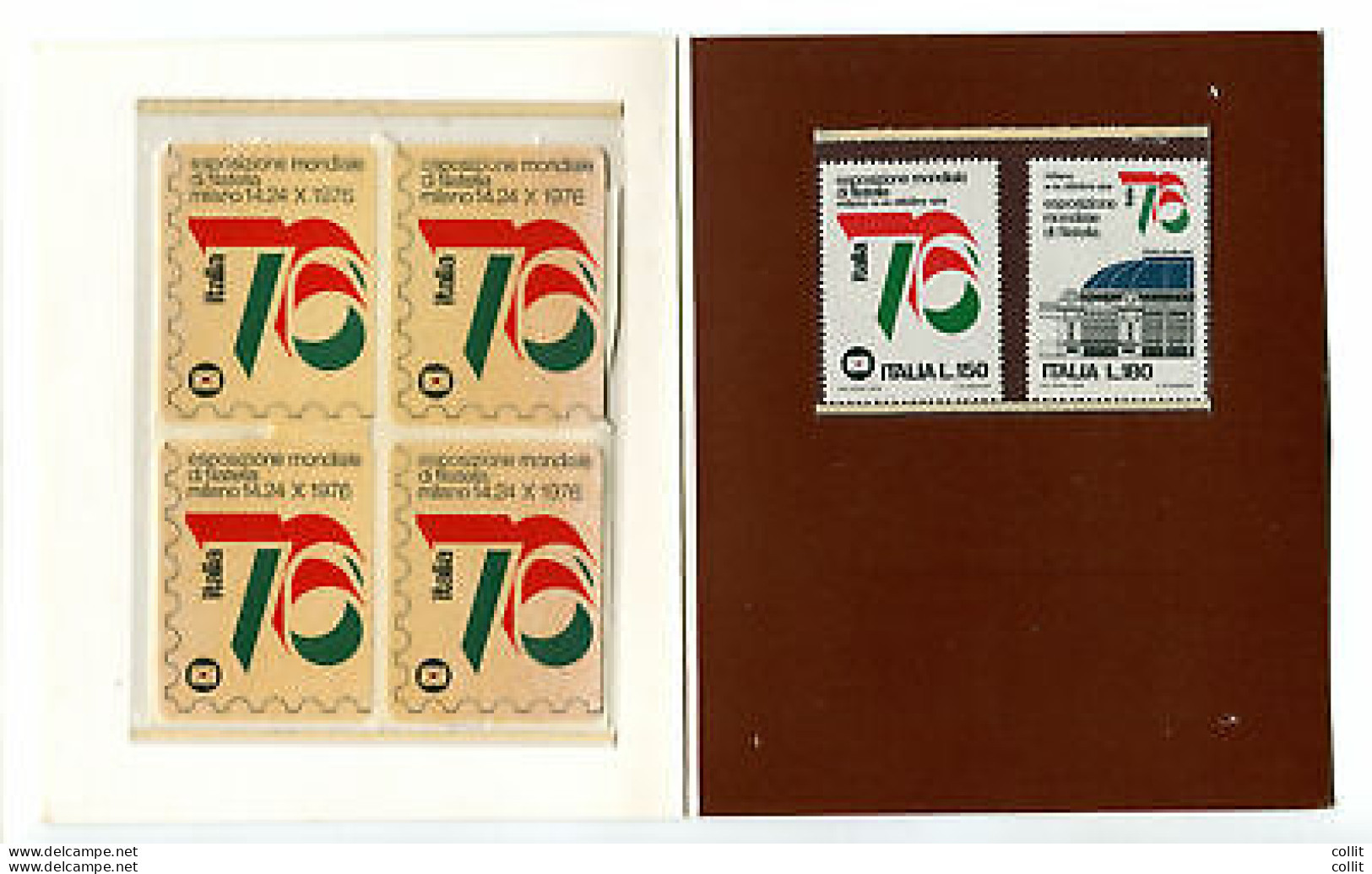 Precursore 1976 - Folder Dedicato Ala Manifestazione Italia '76 - Pochettes