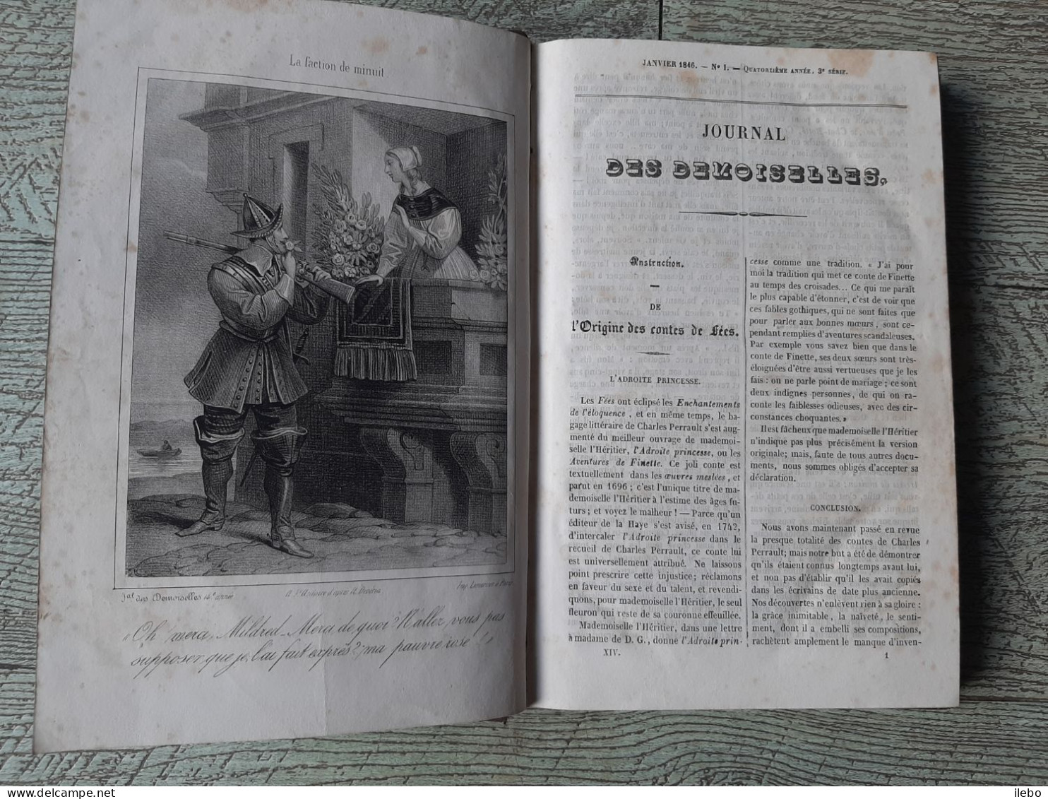 Journal Des Demoiselles 1846 Gravures De Mode Romans Chateauroux Dentelles - Fashion