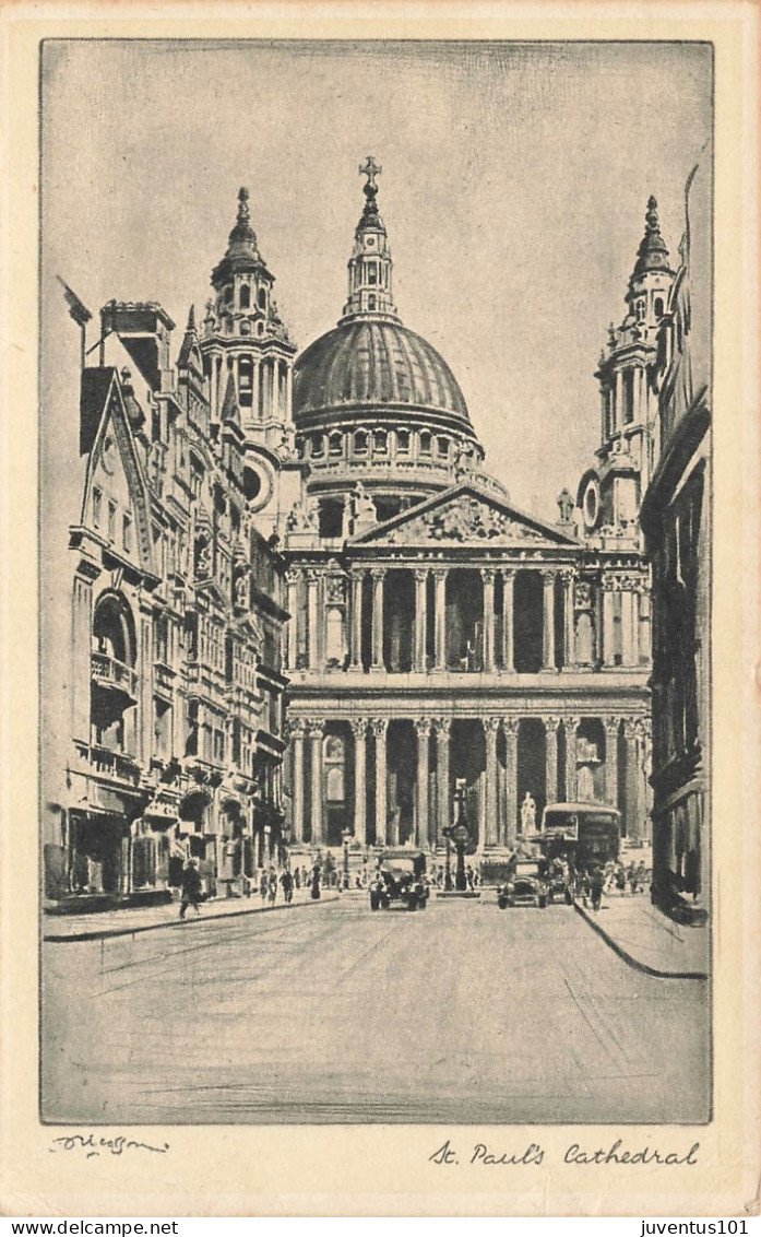 CPA London-St.Paul's Cathedral-Timbre     L2774 - St. Paul's Cathedral