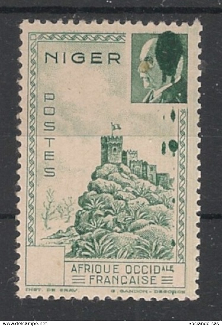 NIGER - 1941 - N°Yv. 93a - Pétain - VARIETE Sans Valeur Et Défaut D'essuyage - Neuf * / MH VF - Ongebruikt