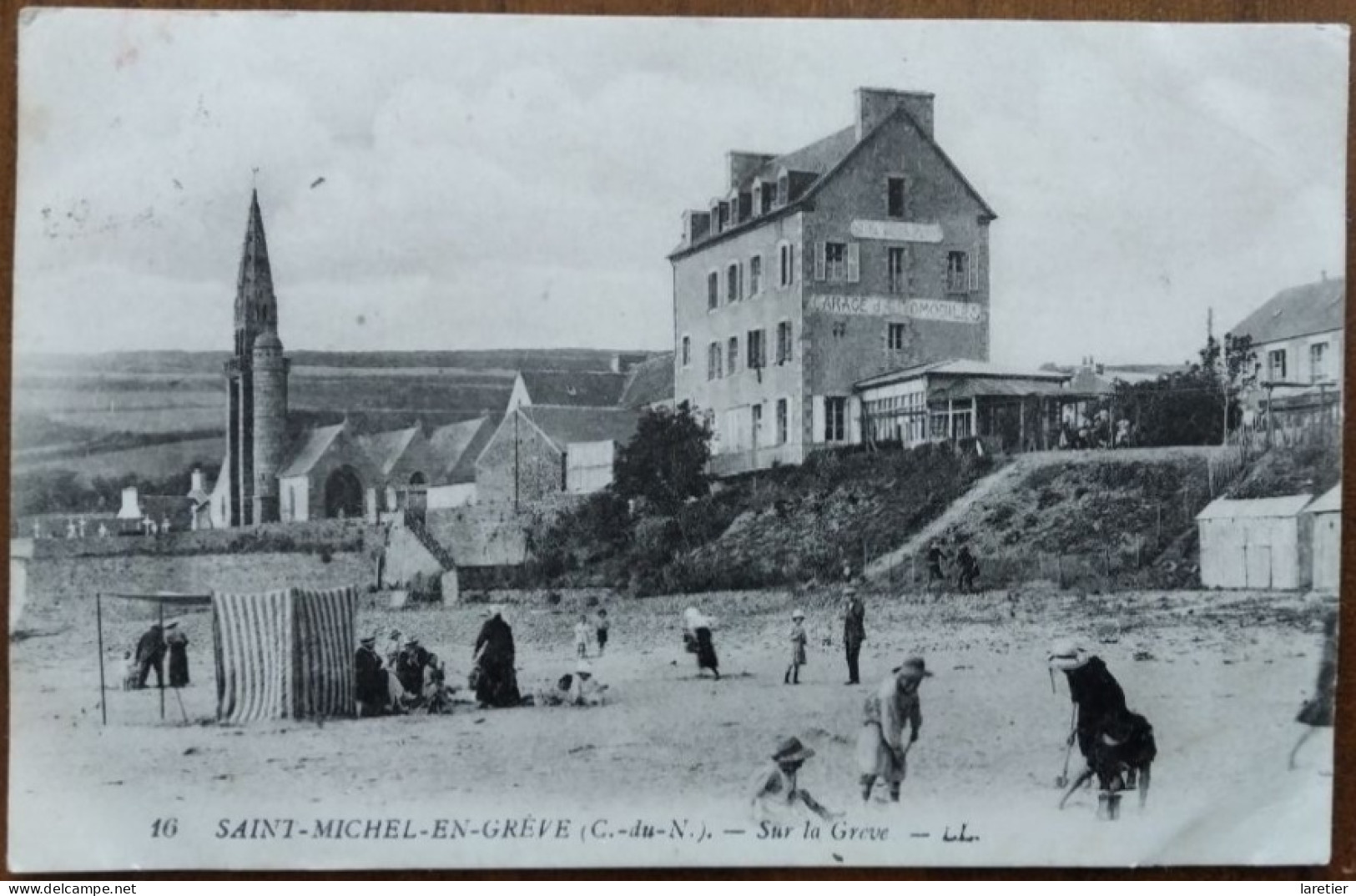 SAINT-MICHEL-EN-GREVE - Sur La Grève - Côtes D'Armor (22) - CPA - Ecrite - Bretagne - Saint-Michel-en-Grève