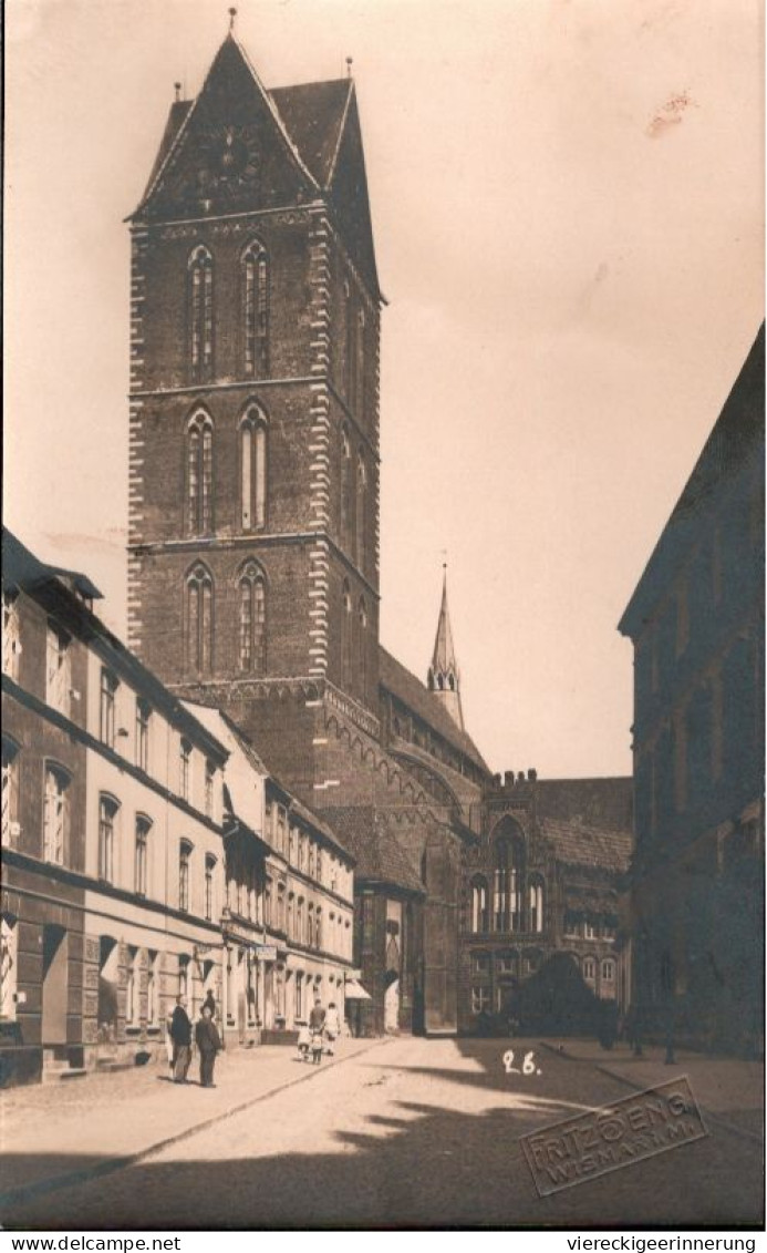 ! Alte Foto Ansichtskarte, Wismar, Mecklenburg, Kirche St. Marien, Photo Fritz Seng, No.26 - Wismar