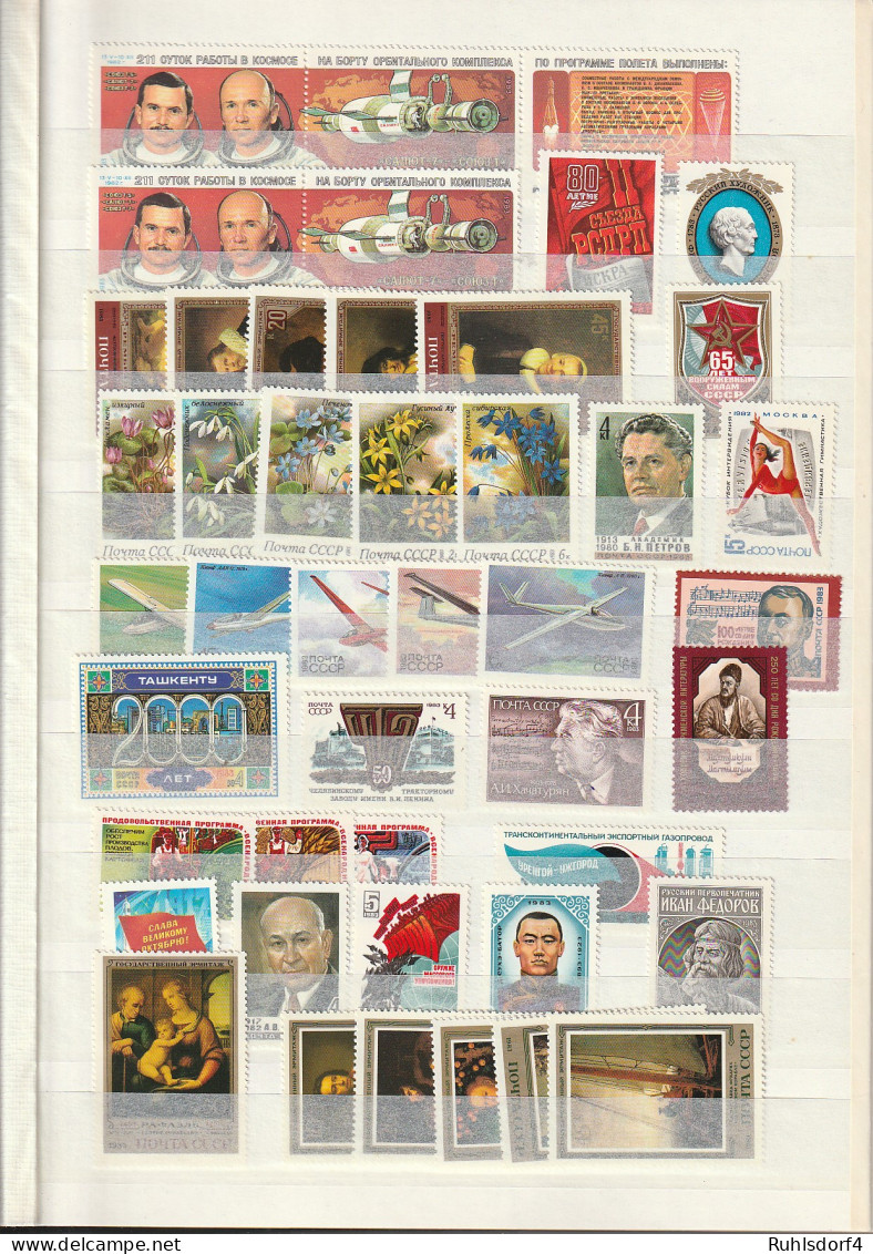 SU. Postfrische Sammlung 80er Jahre Bis 1991 - Sammlungen (im Alben)