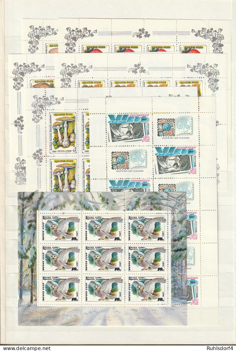 SU. postfrische Sammlung 80er Jahre bis 1991