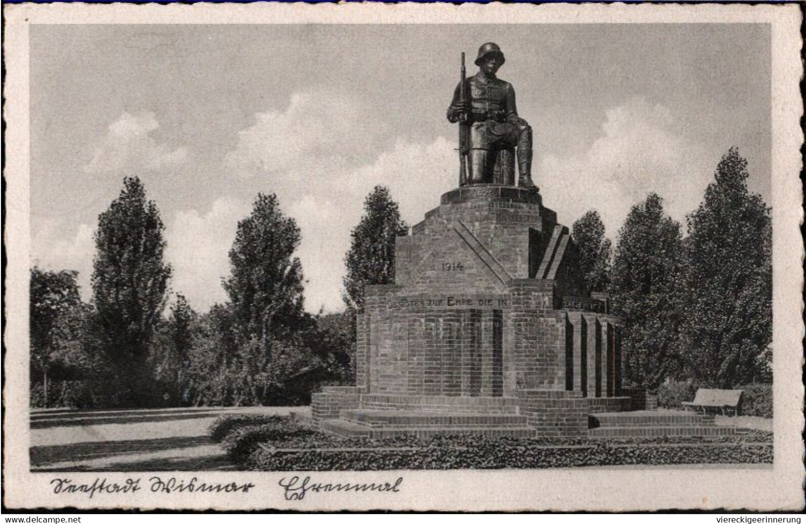 ! 1940 Ansichtskarte, Wismar, Mecklenburg, Kriegerdenkmal - Wismar