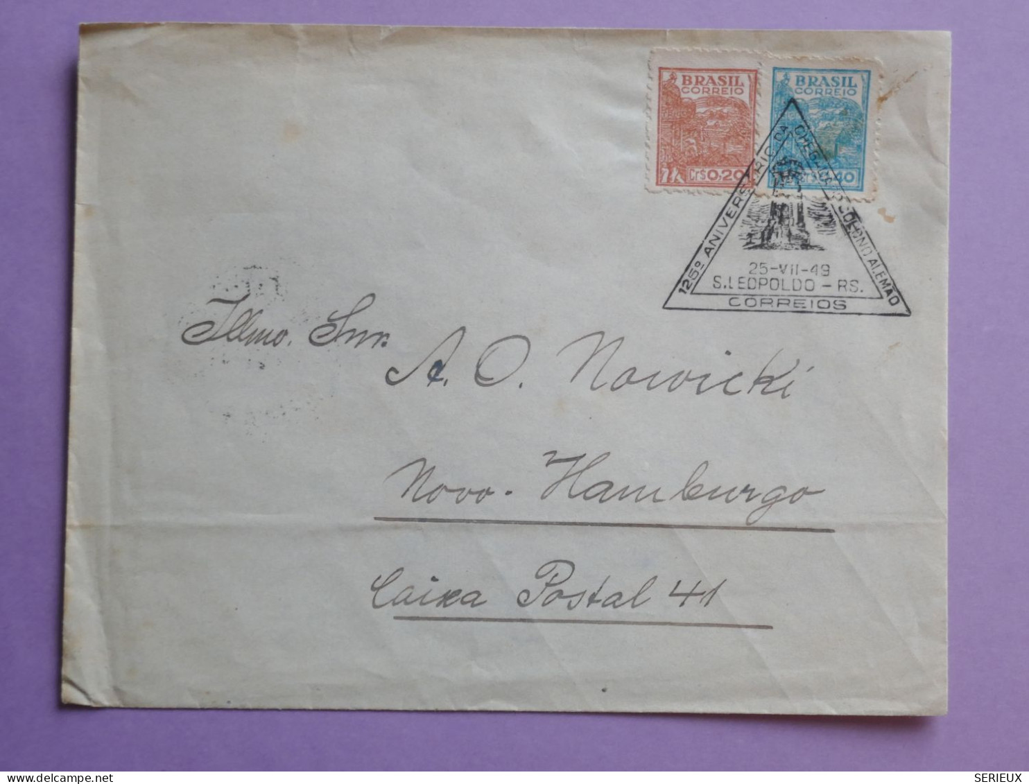 DL 19 BRAZIL  BELLE LETTRE   1949 HAMBURG +  +AFF. INTERESSANT+ - Briefe U. Dokumente