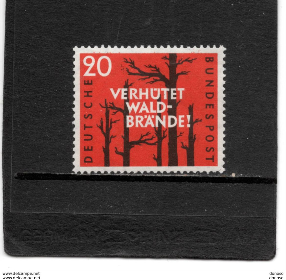 RFA 1958 Lutte Contre Les Incendies De Forêt Yvert 155, Michel 283 NEUF** MNH - Ungebraucht